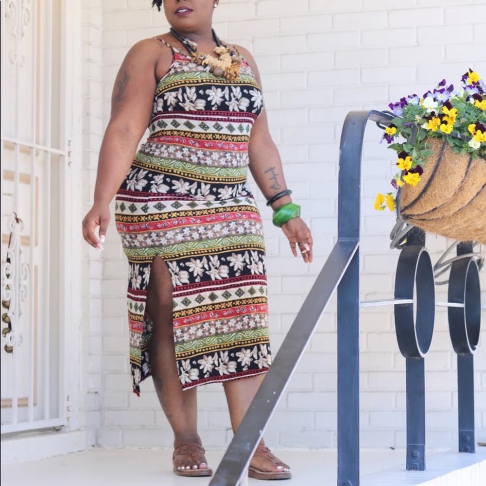 Vintage Plus Size Tribal Dress